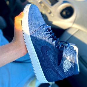 Air Jordan 1 Navy Snake